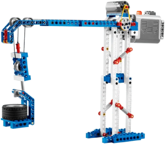 LEGO 動力機械教具做的吊臂